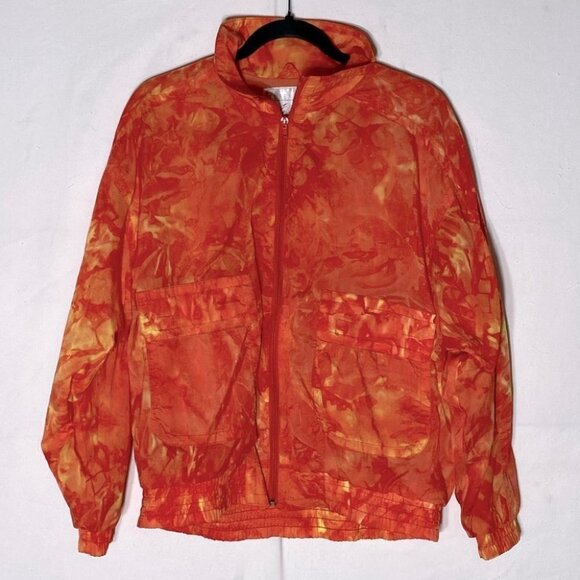 Vintage 90s Serenity Orange Full Zip Windbreaker M - Picture 10 of 10